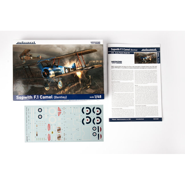 Eduard 1/48 Sopwith F.1 Camel (Bentley) Plastic Model Kit [08485]