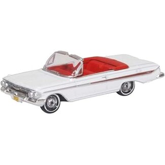 OXFORD OXFORD 1/87 CHEVROLET IMPALA 1961 - WHITE /ROMAN RED