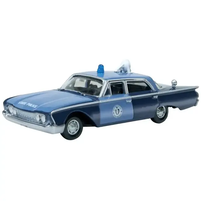 OXFORD 1/87 FORD FAIRLANE SEDAN 1960 - MASSACHUSETTS STATE POLICE RADAR CAR