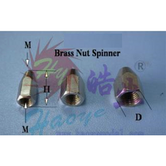 HY MODEL ACCESSORIES HY SPINNER NUTS METRIC M10×1 SUITS 5mm BOLT ( OLD CODE  HY162317 )