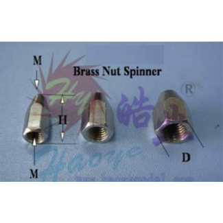 HY MODEL ACCESSORIES HY SPINNER NUTS METRIC M10×1 SUITS 4mm BOLT ( OLD CODE  HY162316 )