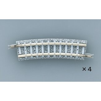 TOMIX Tomix N Curve PC Track 9-9/16" 243mm Radius, 15° (4)