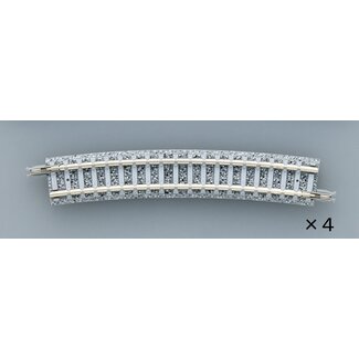 TOMIX Tomix N Curve PC Track 15-3/8" 391mm Radius, 15° (4)