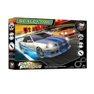 SCALEXTRIC SCALEXTRIC 1/32 FAST AND FURIOUS 25 YEARS SLOT CAR SET