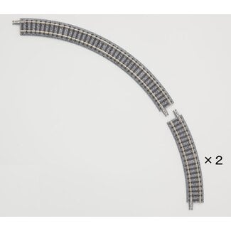 TOMIX Tomix N Curve Track 7" Radius, 2 Each 30 & 60° Sections