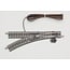 Tomix N Electric Turnout Track Left Hand 11" 280mm Radius, 30°