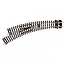 PECO SETRACK N CURVED TURN OUT LEFT HAND