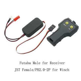 ACE IMPORTS Wireless Remote Receiver Winch Controller Set for 1/10 RC Crawler  IN  /  OUT