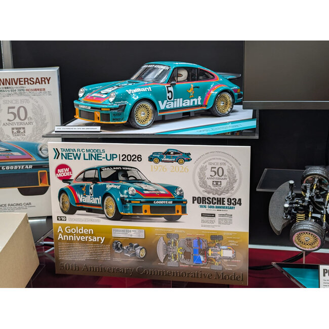 **** 2nd Delivery PRE ORDER DECEMBER  2026 ****  Tamiya 1/10 R/C Porsche 934 (1976) 50th Anniversary