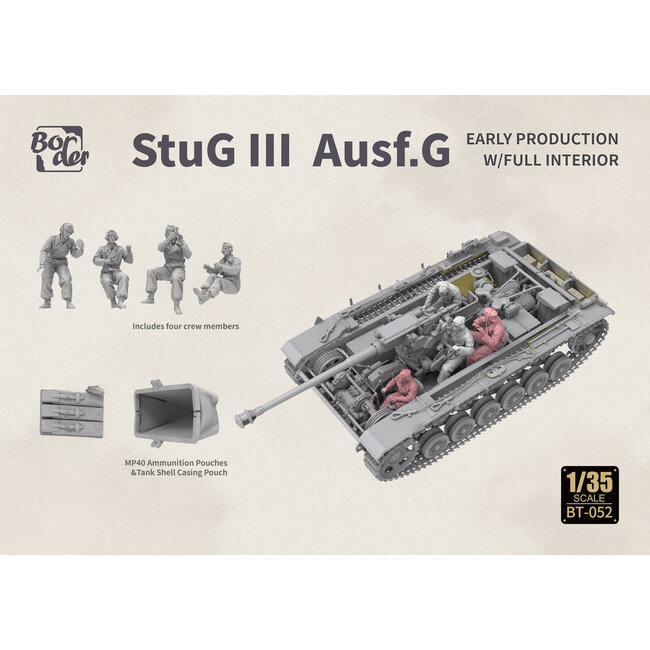 Border Model 1/35 StuG III G Early with Full Interior Plastic Model Kit