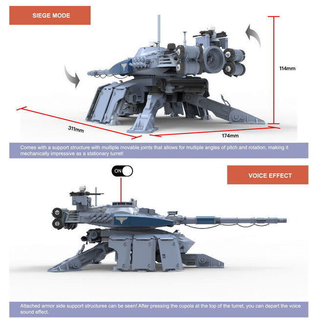 Border Model 1/35 Grizzly Battle Tank Plastic Model Kit