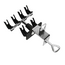 SAGUD Airbrush Holder Clamp-on Style Air Brush Station Stand Kit 360° Rotate Holds Up to 6 Airbrushes AVAIL YELLOW & BLACK OR BLACK ONLY