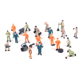 EVE MODEL Eve Model People Workmen Painted HO ( 15 pce Random )