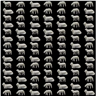 EVE MODEL Eve Model SHEEP   UN-Painted N SCALE  ( 100 pce ASSORTED )