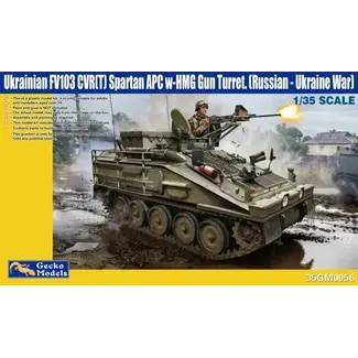GECKO MODELS Gecko 1/35 Ukrainian FV103 CVR(T) Spartan APC w-HMG (Russian-Ukraine War) Plastic Model Kit