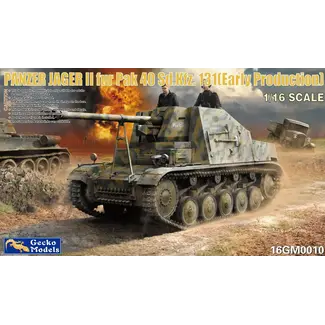 GECKO MODELS Gecko 1/16 Panzer Jager II fur PaK 40 Sd Kfz.131 (Early Production) Plastic Model Kit