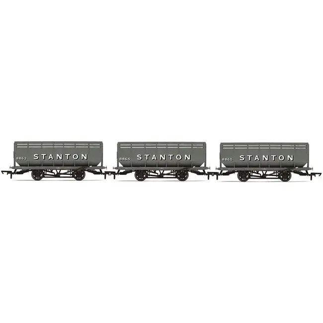 HORNBY STANTON COKE HOPPER WAGON TRIPLE PACK