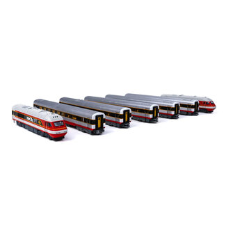 GOPHER Gopher Models N Scale New South Wales XPT 7pc Set State Rail Authority "Candy" Livery