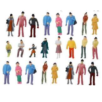 EVE MODEL EVE Model People Standing Painted N Scale ( 17 pce RANDOM )