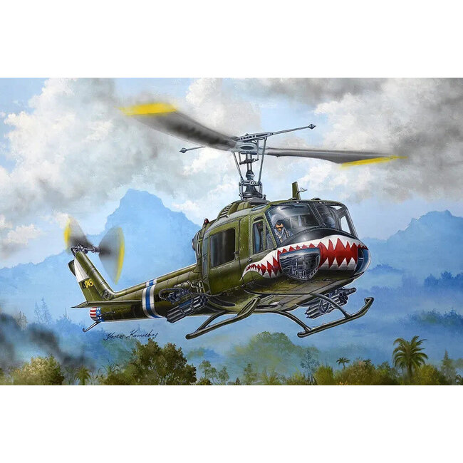 Trumpeter 1/35 UH-1B Huey - Gunship Plastic Model Kit