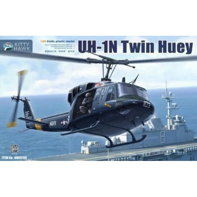 Kitty Hawk 1/48 UH-1N "Twin Huey" Plastic Model Kit