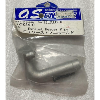 O.S. PARTS OS EXHAUST HEADER PIPE 12 LD and .12 LD-X series