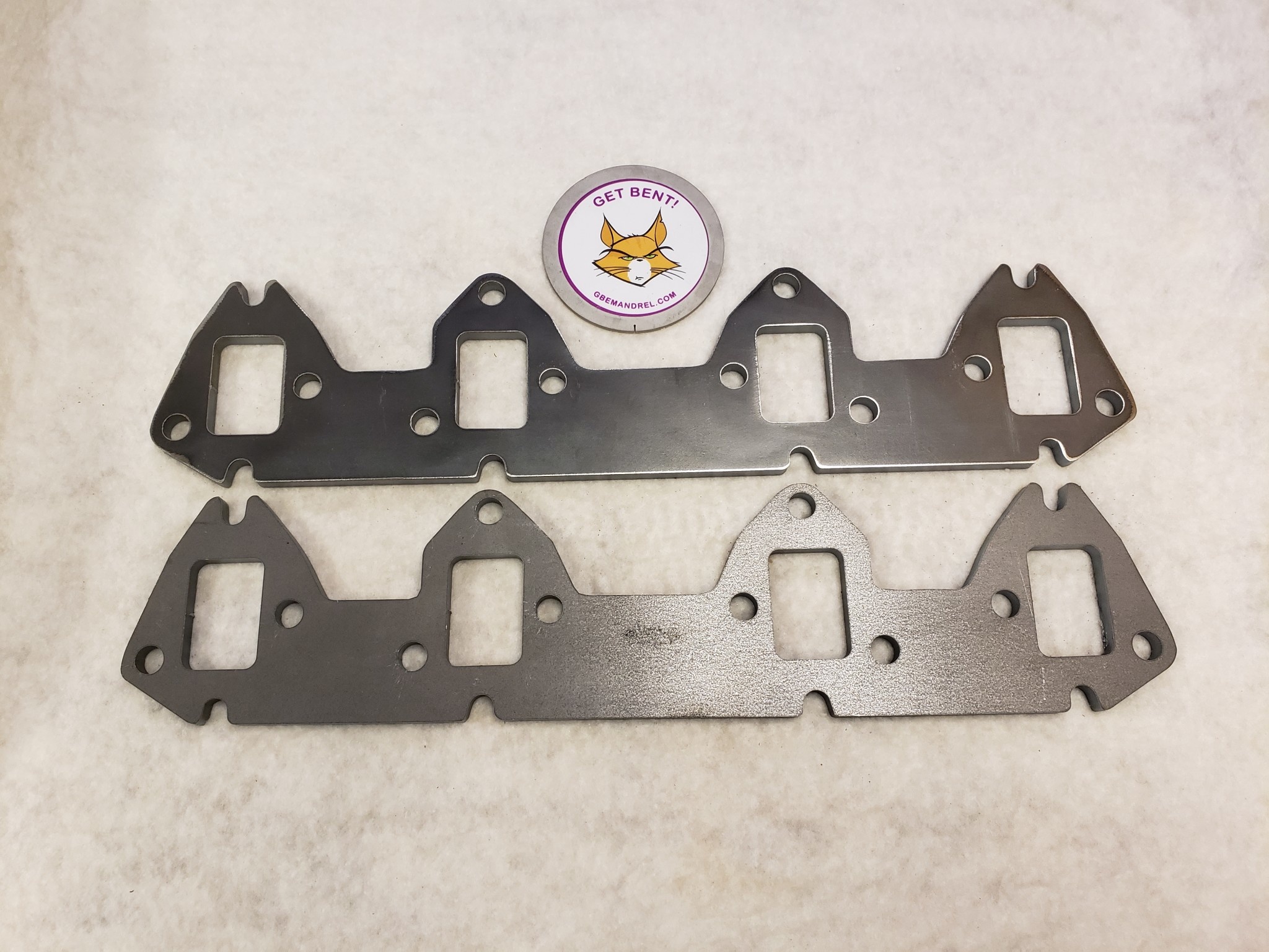 FORD 332390 FE DUAL BOLT PATTERN STEEL HEADER FLANGES GBE MANDREL