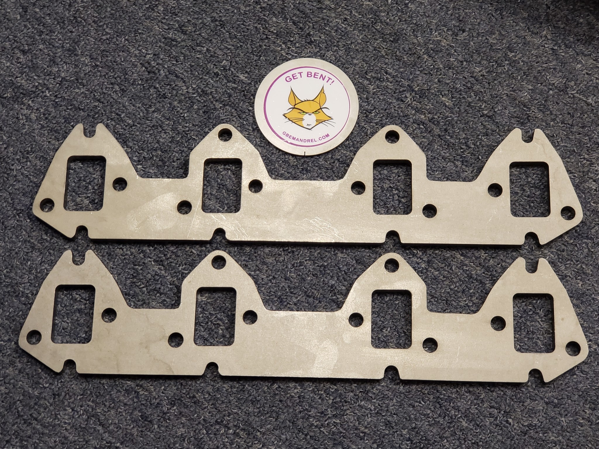 FORD 332390 FE DUAL BOLT PATTERN 304 STAINLESS HEADER FLANGES GBE