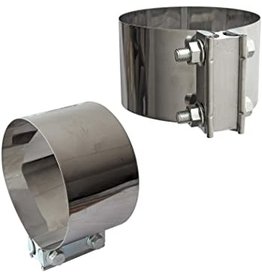 STREET ARMOR 5" 304 STAINLESS BUTT JOINT CLAMP