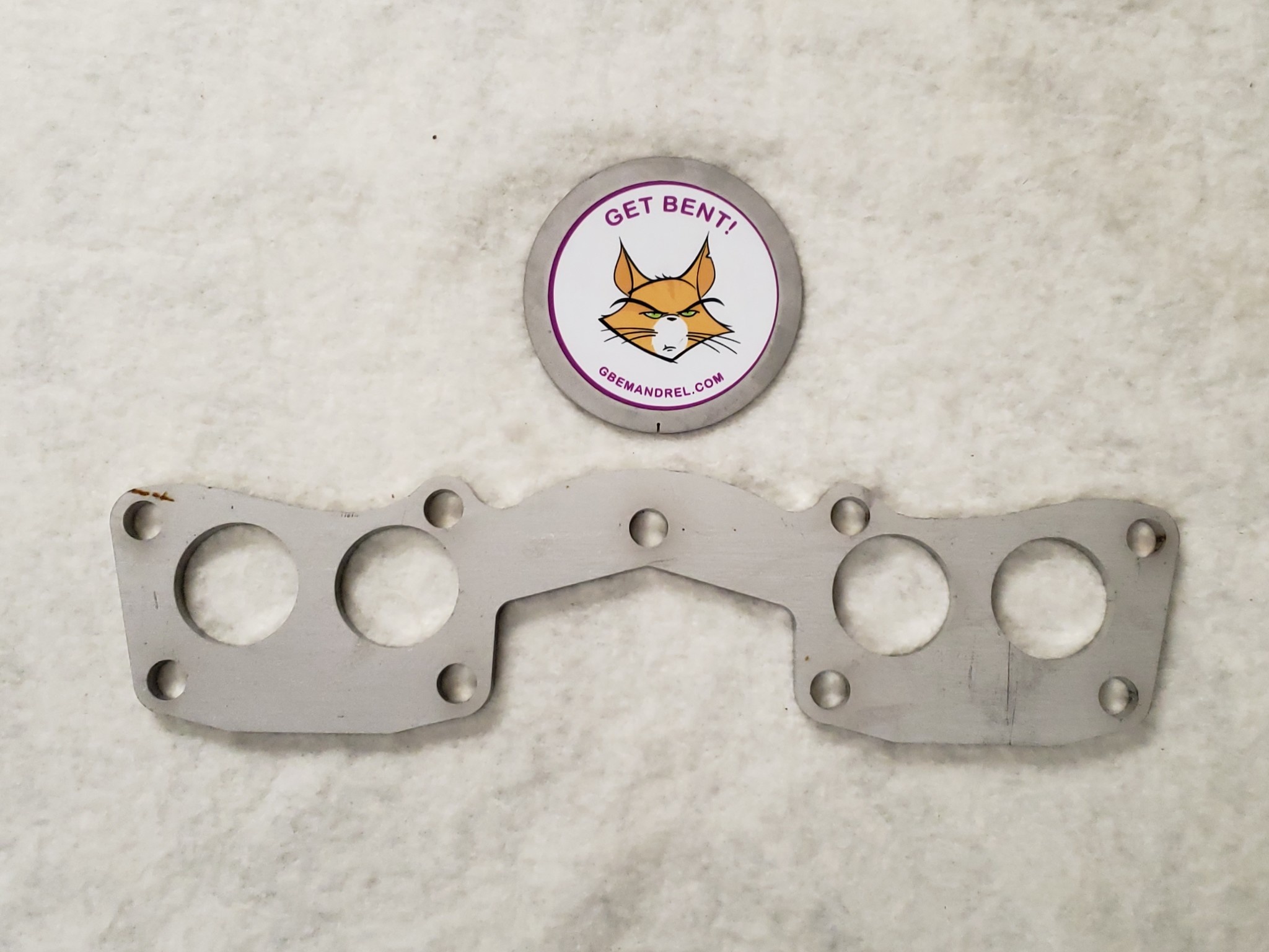 TOYOTA 18R22R 304 STAINLESS HEADER FLANGE GBE MANDREL BENDING