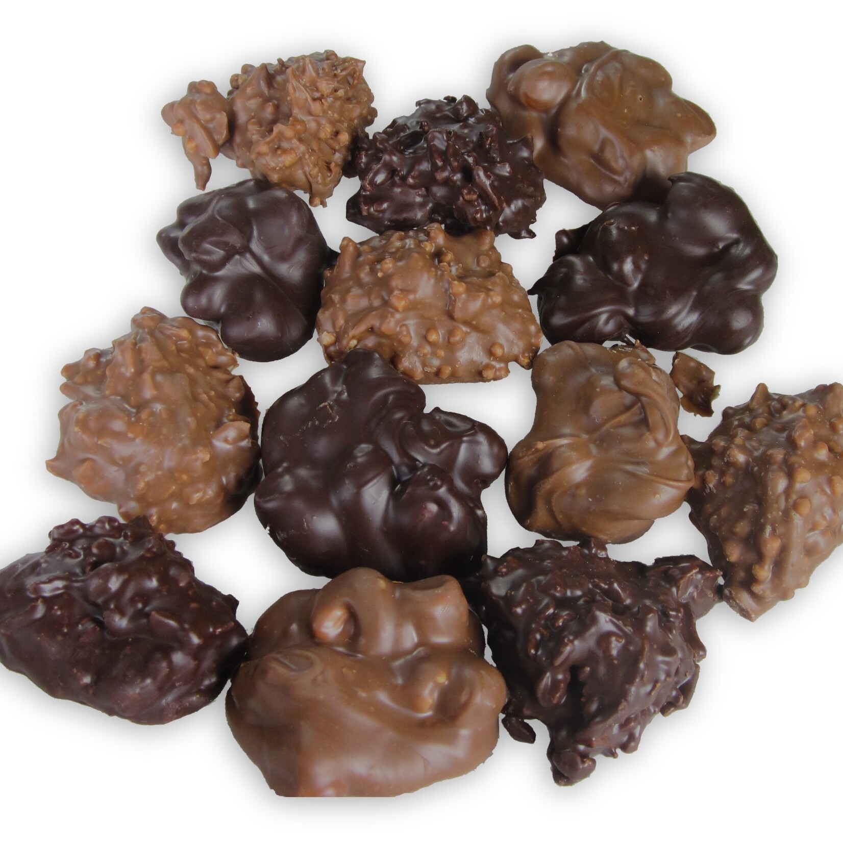 One Pound Chocolate Clusters Gift Box