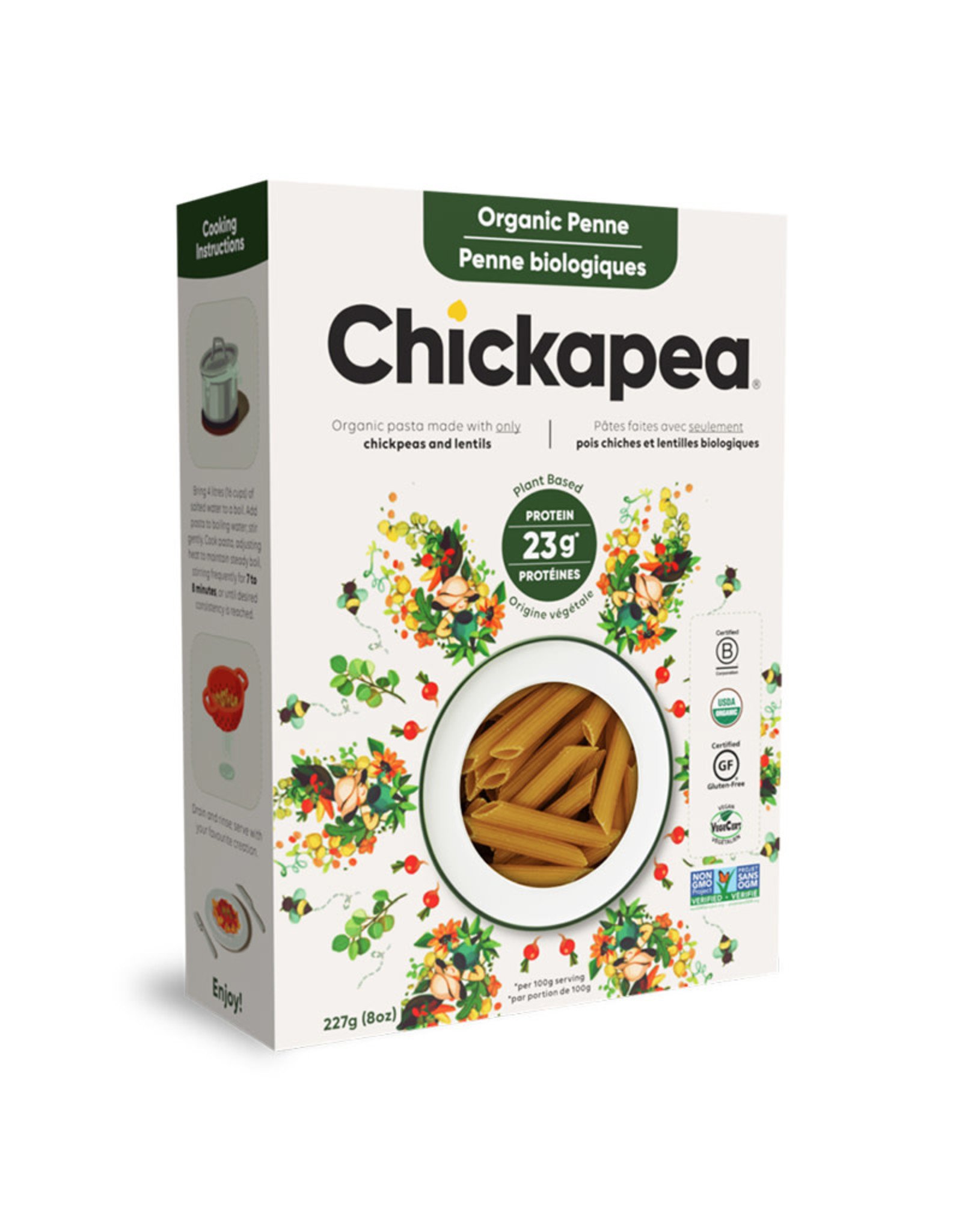 Chickapea Pasta Chickapea - Chickpea Lentil Pasta, Penne (227g)