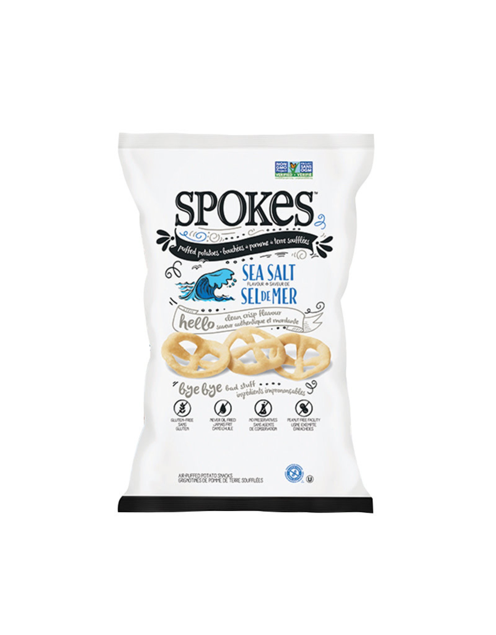 Spokes Spokes - Puffed Potatoes, Sea Salt (80g)