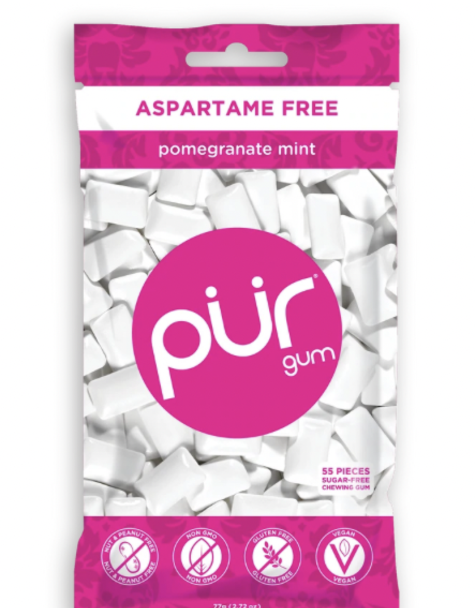 PUR PUR - Gum, Pomegranate Mint (Bag)