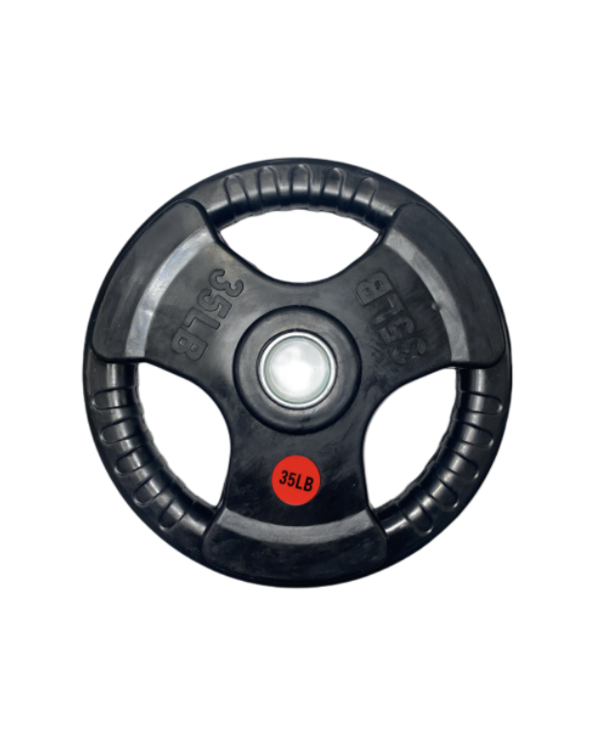 Gym Concepts GC Tri-Grip Rubber Olympic Plates, Pair