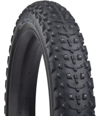 45NRTH 45NRTH Dillinger 5 Tire - 27.5 x 4.5, Tubeless, Folding, Black, 120tpi, 252 Concave Carbide Aluminum Studs