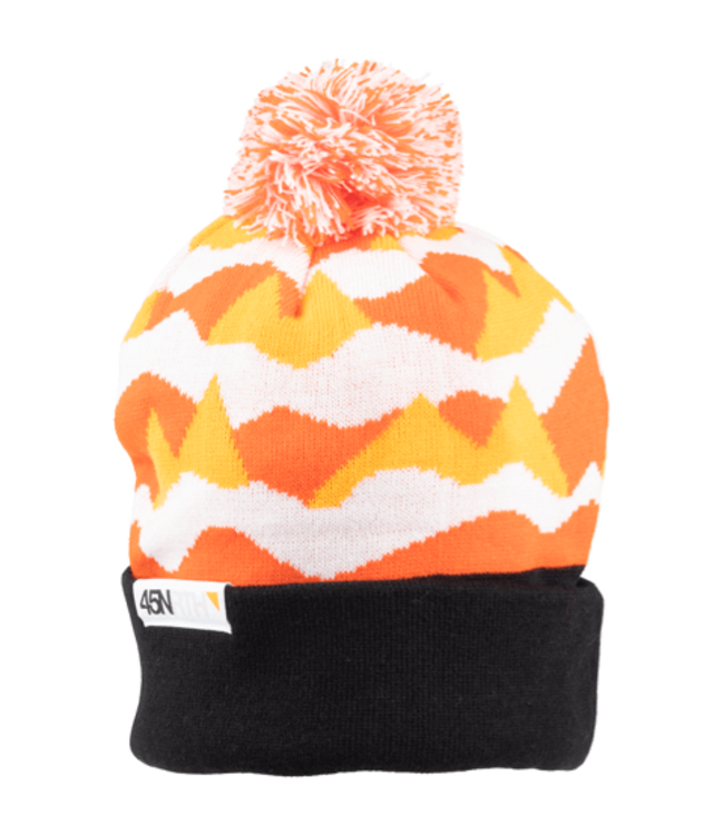 45NRTH 45NRTH Polar Flare Pom Hat - Orange, Black, White, One Size