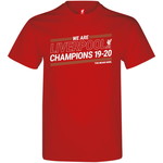 Liverpool T-Shirt - Red - Champions 19-20 Adult