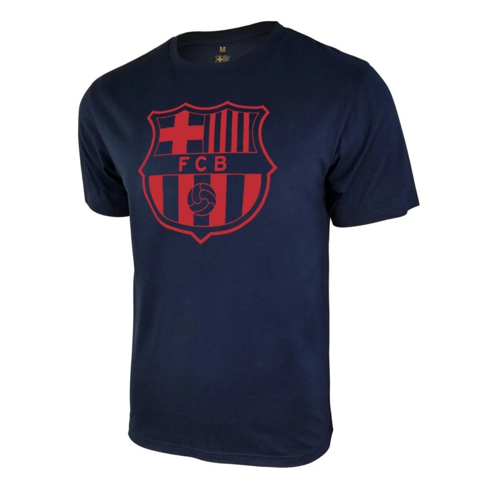 Barcelona Navy Team Crest Poly T-Shirt