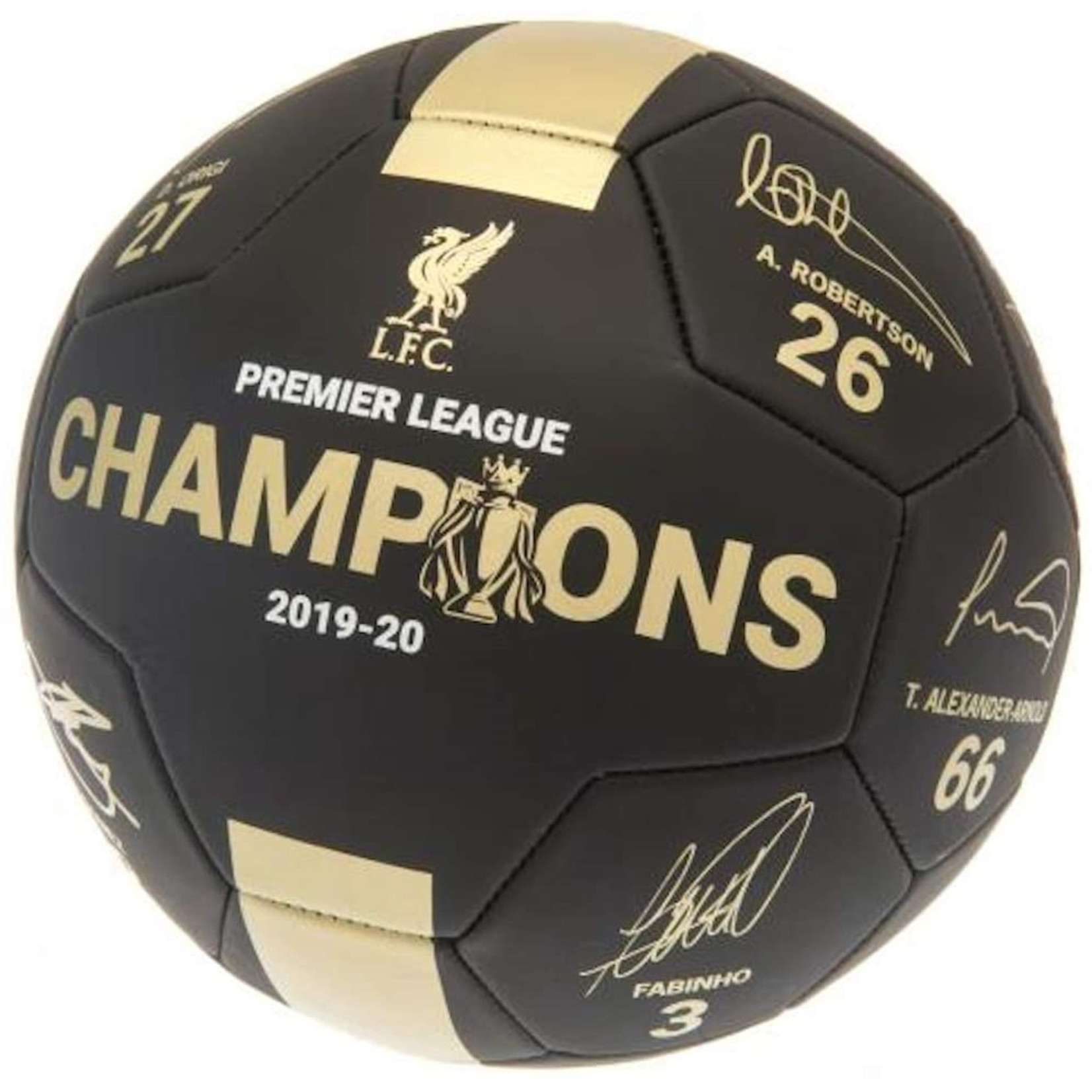 Mimi Sports Liverpool Black EPL Champions Soccer Ball