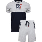 CR7 Loungewear Shorts Set - Grey Adult