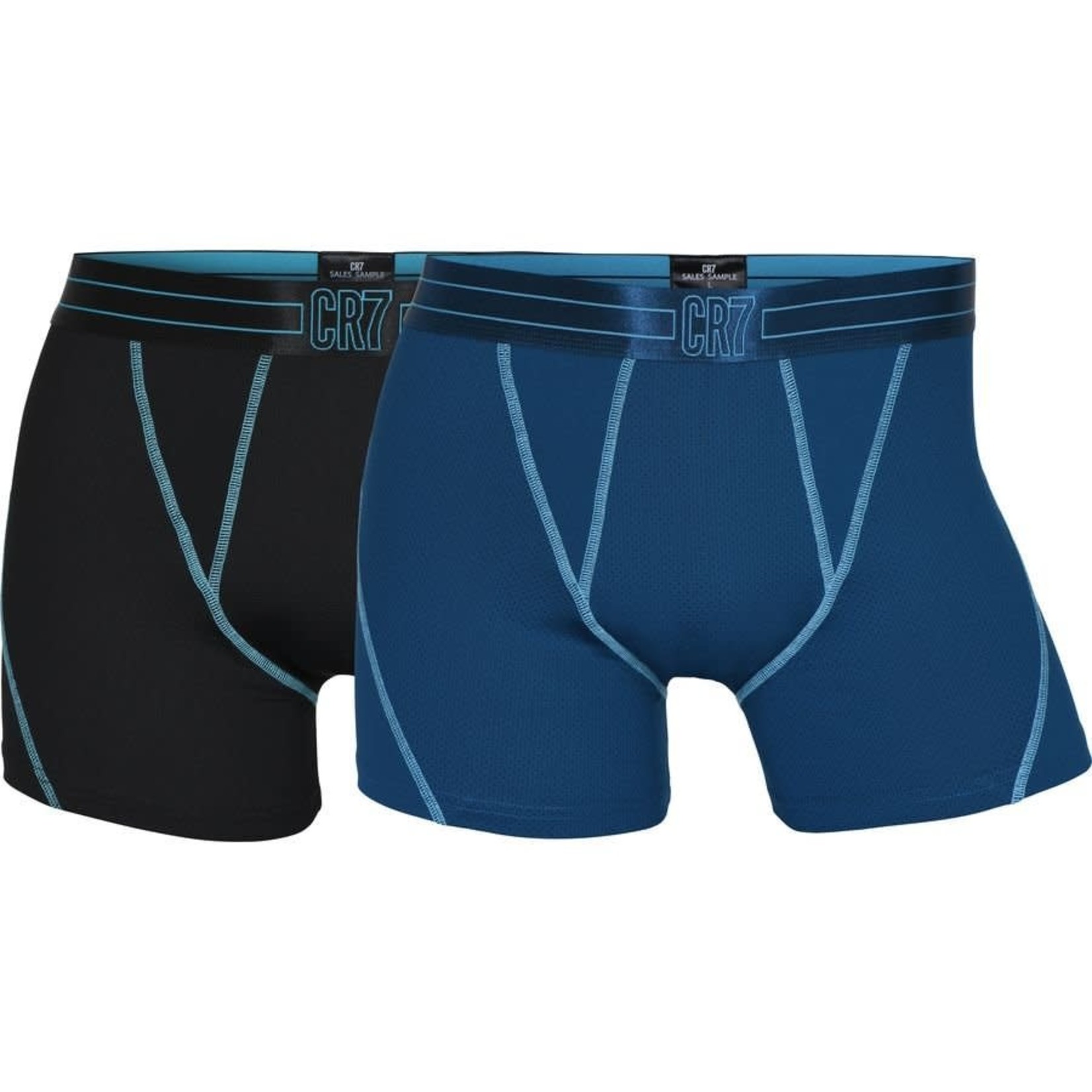 CR7 Boxer Underwear 2-Pack - Black/Blue Adult
