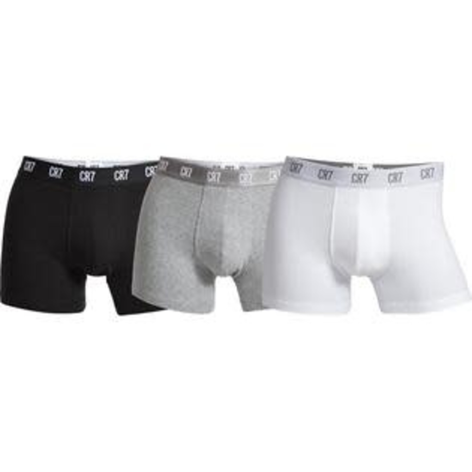 CR7 Boxer Underwear 3-Pack - Black/Grey/White Adult