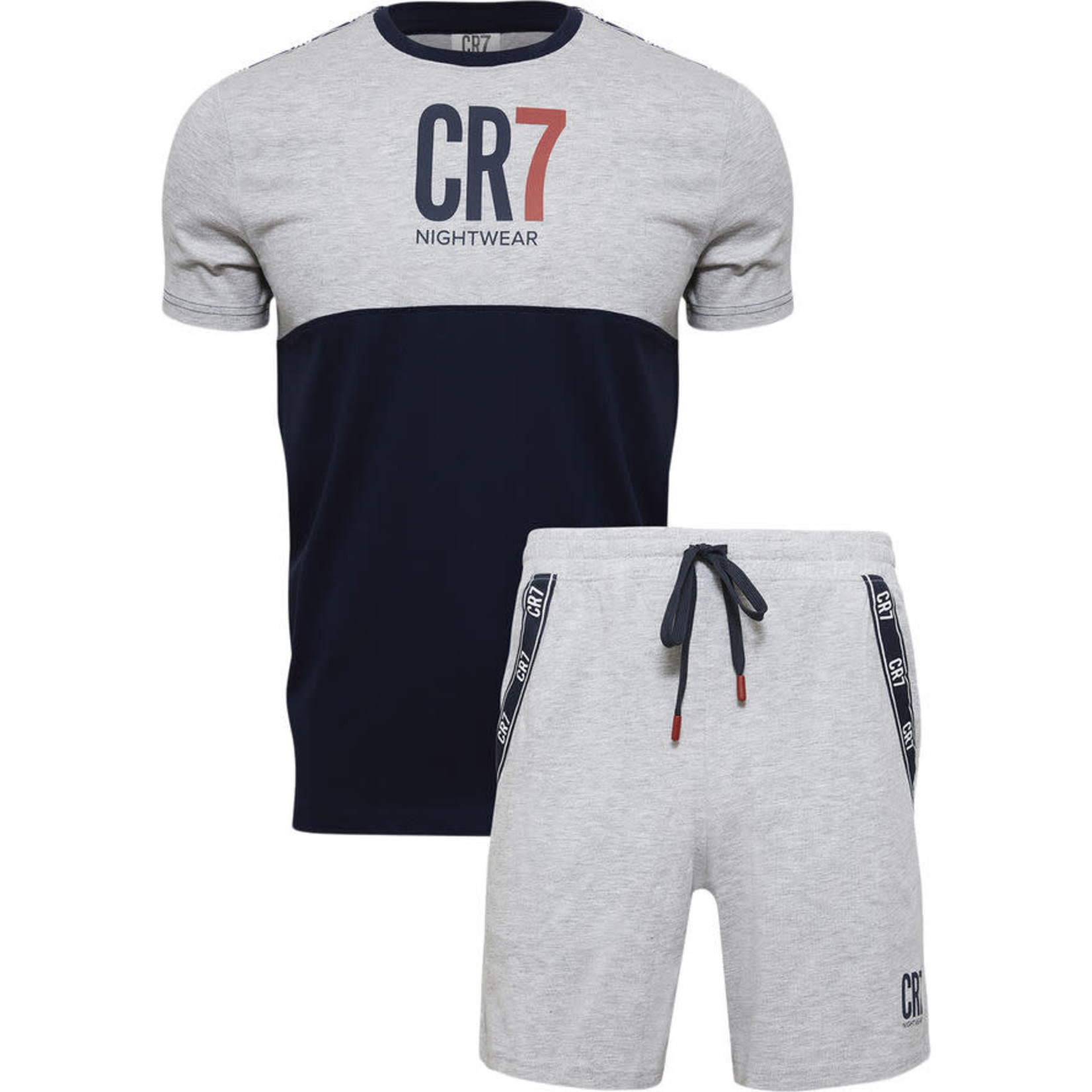 CR7 Loungewear Shorts Set - Grey Youth