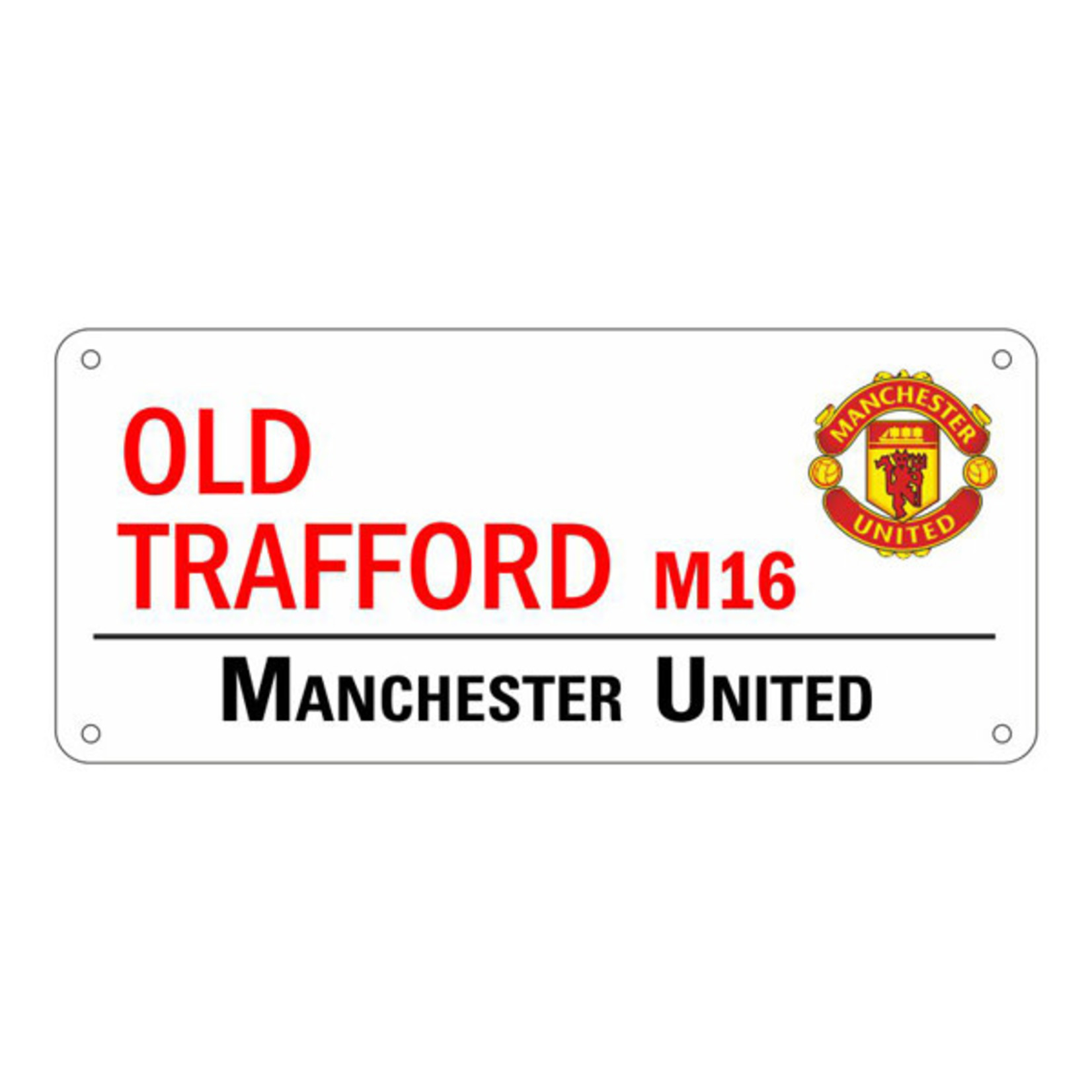 Mimi Imports Manchester United – WHITE OLD TRAFFORD STREET SIGN