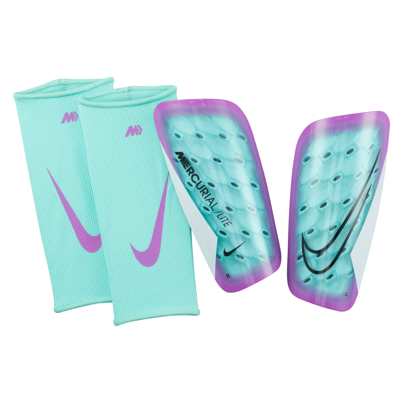 Nike Nike Mercurial Lite Shin Guards Turquoise/Fuschia