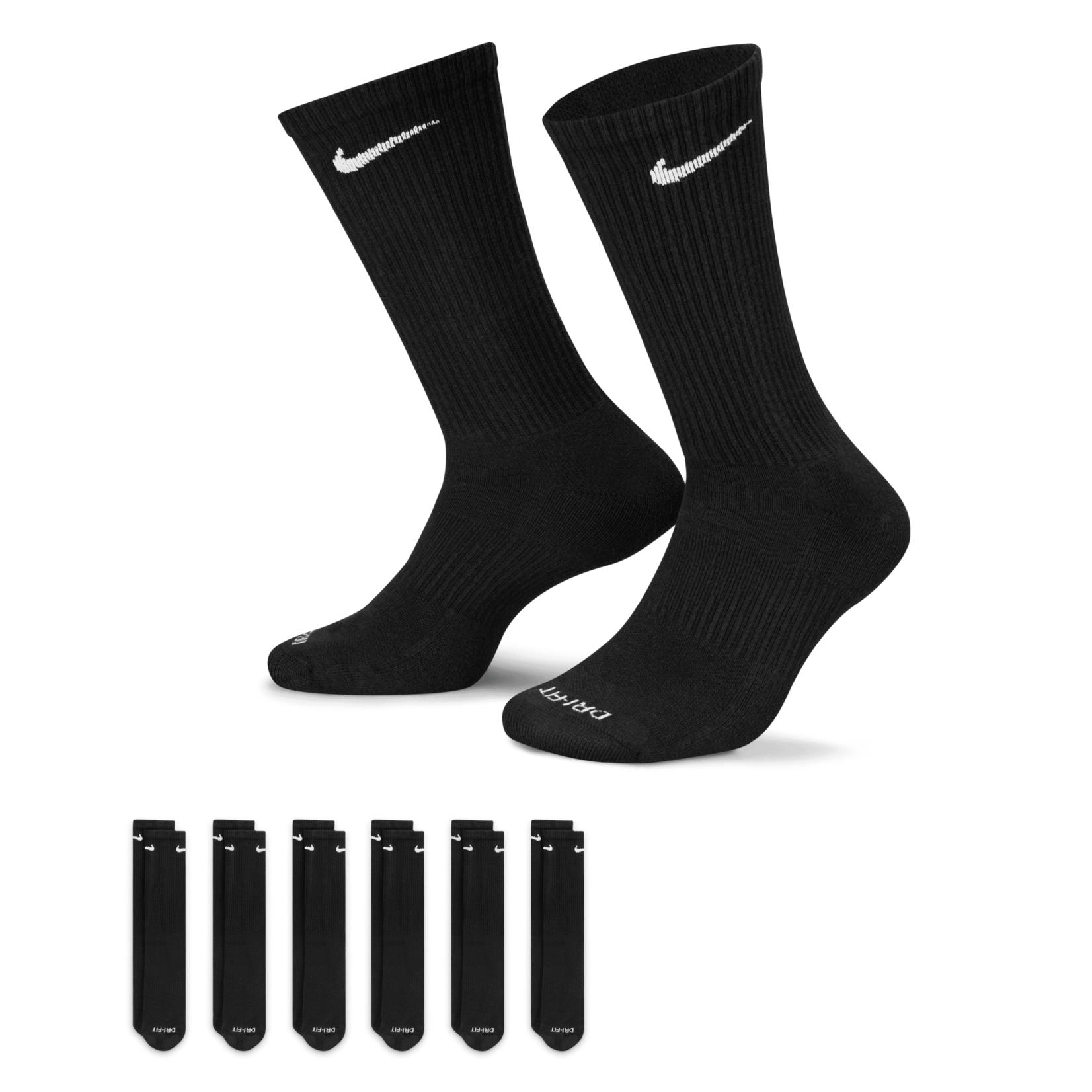 Nike Nike Everyday Plus Cushioned Training Crew Socks (6 Pairs)