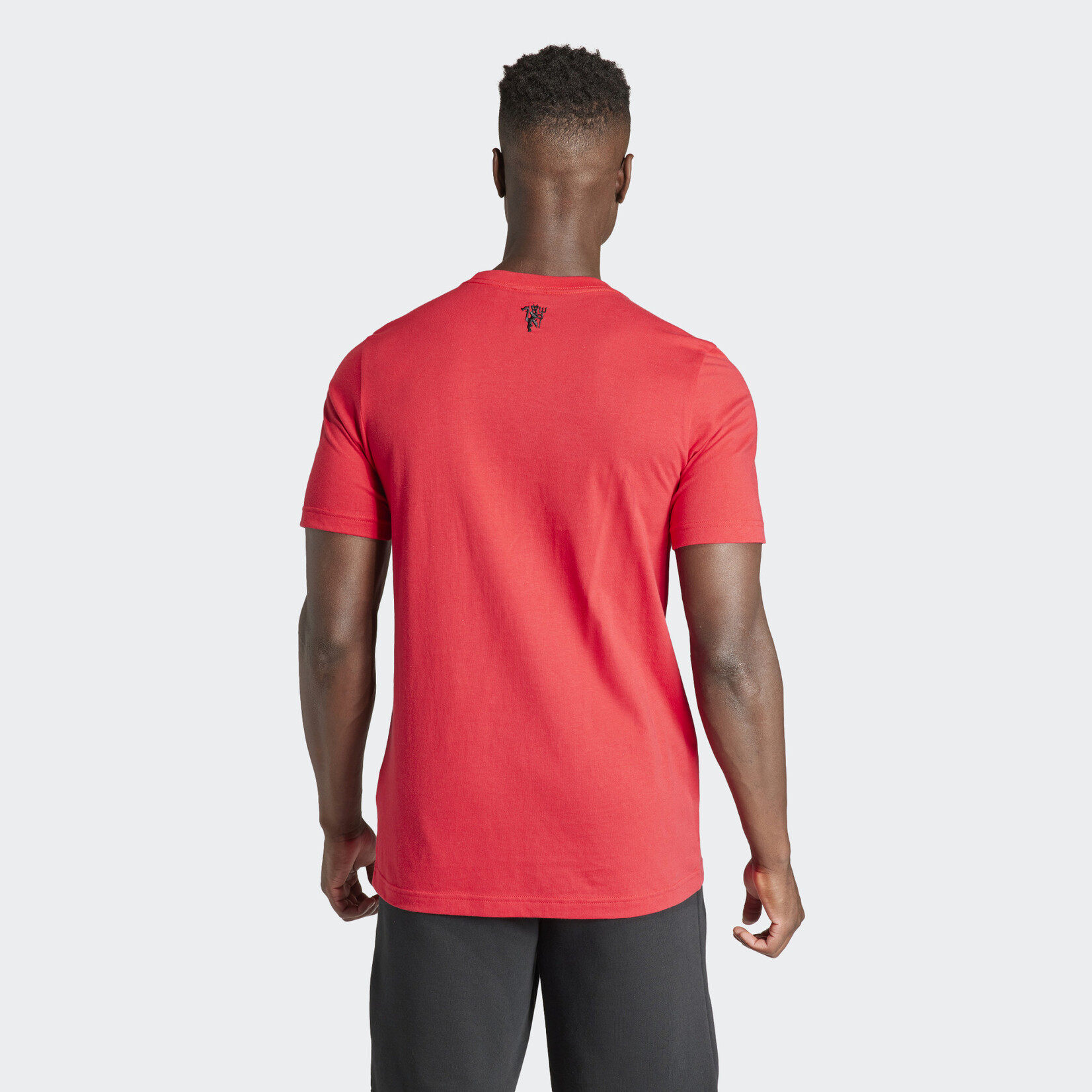 Adidas Manchester United Essentials Trefoil T-Shirt Mufc Red / Black
