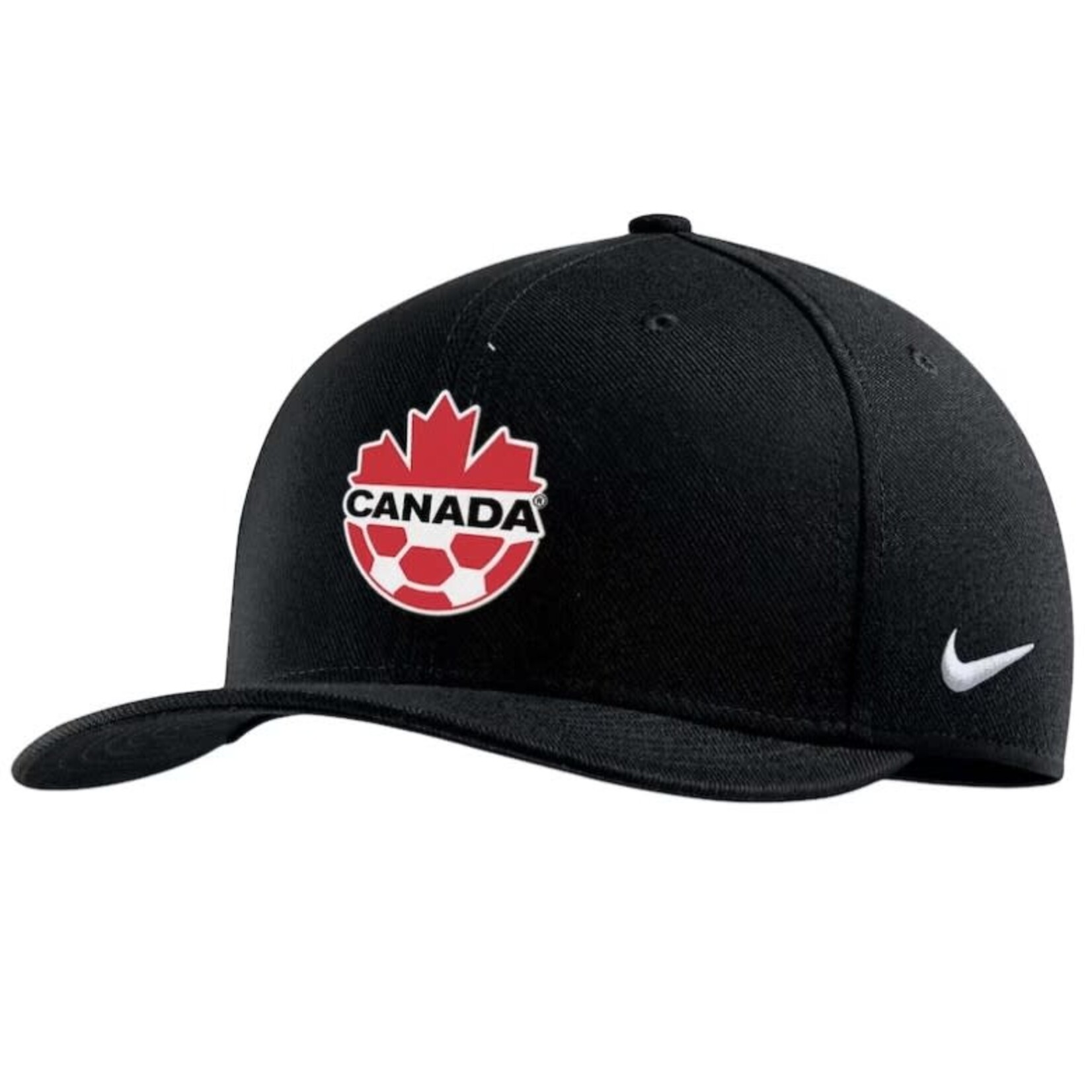 Nike Canada Soccer Black Swooshflex Cap