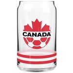 Canada Soccer 16 OZ Glass